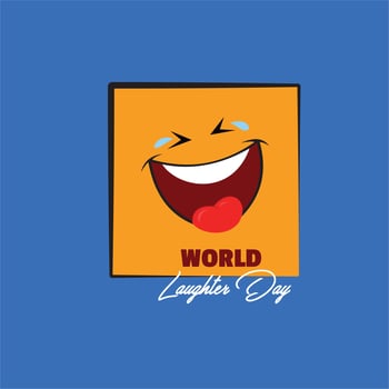 World Laughter Day. simple and elegant illustration vector
