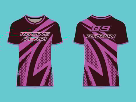 wear sport design, racing jersey for club uniform vector