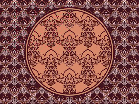 Seamless pattern with ethnic  ornamental vector