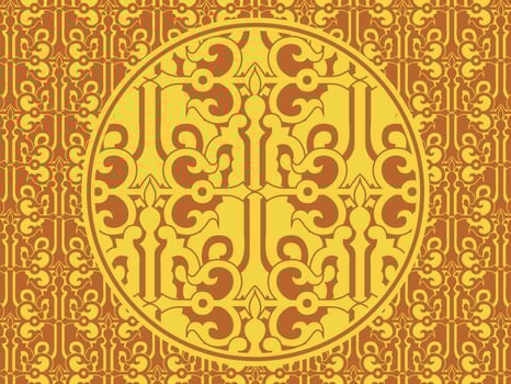 Seamless pattern with ethnic  ornamental vector