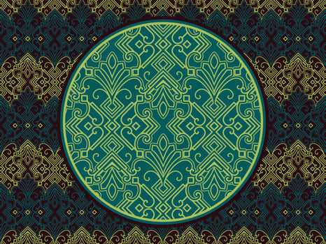 Seamless pattern with ethnic  ornamental vector