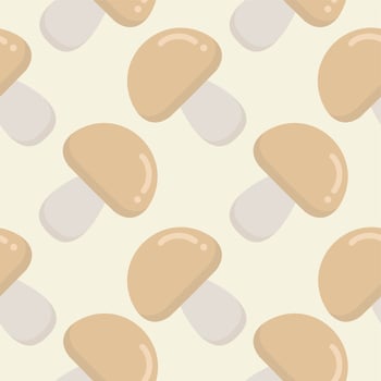 mushroom seamless pattern flat design vector