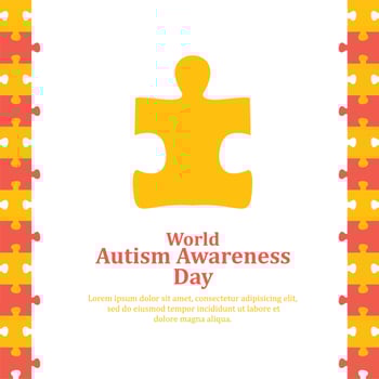 World Autism Awareness Day illustration vector
