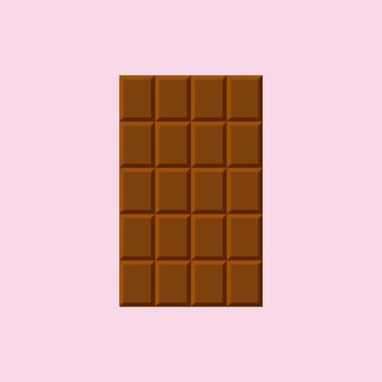 chocolate bar flat design vector illustration. Bitter Vector Element Can Be Used For Chocolate, Shaped, Bitter Design Concept.