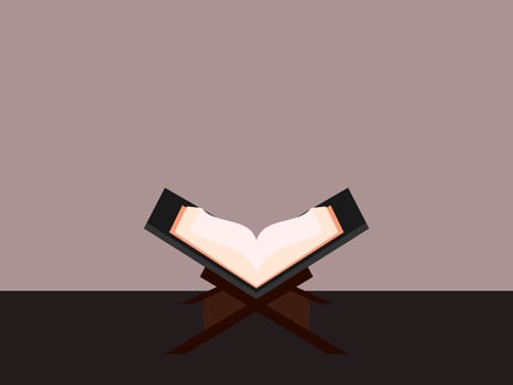 Quran is ready to be read and understood vector