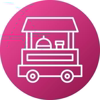 Food Stall Icon Style vector