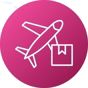 Air Shipping Icon Style vector