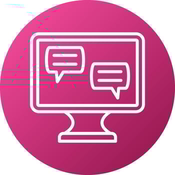 Ecommerce Chat Icon Style vector