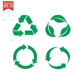 Recycle icon Recycling symbol. Vector illustration. Isolated on white background.