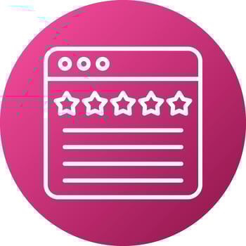 Reviews Icon Style vector