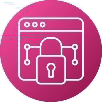 Private Network Icon Style vector