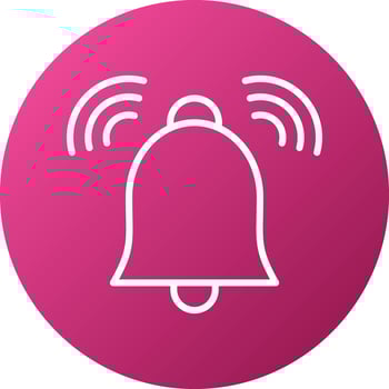 Notification Bell Icon Style vector