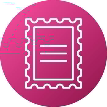 Post Stamp Icon Style vector
