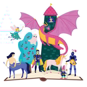 Fairy Tale Composition vector