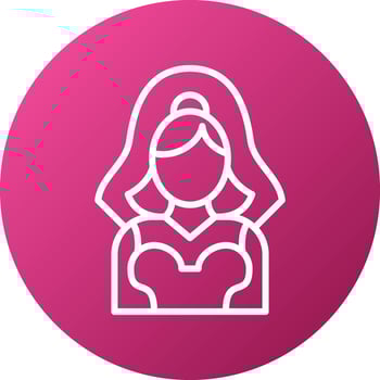 Bride Icon Style vector