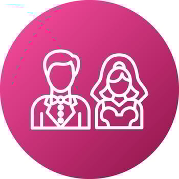 Wedding Photos Icon Style vector