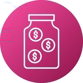 Savings Icon Style vector