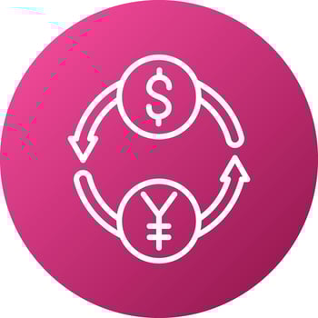 Exchange Rate Icon Style vector