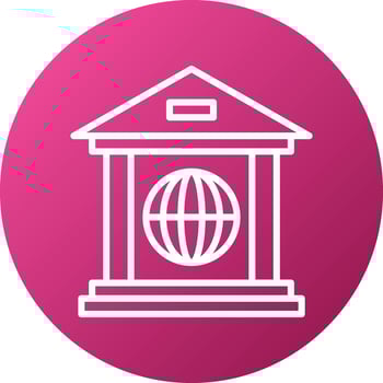 Worldwide Banking Icon Style vector