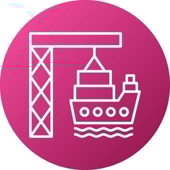 Port Icon Style vector