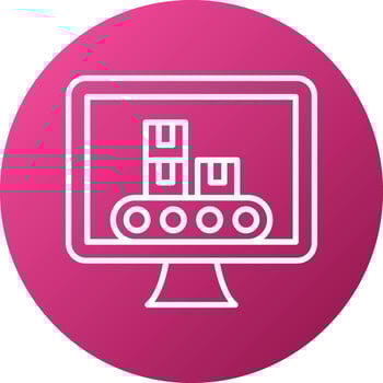 Monitor Icon Style vector