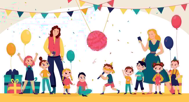 Mexican Pinatas Composition vector