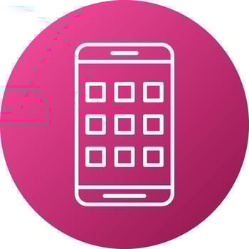 Mobile Apps Icon Style vector