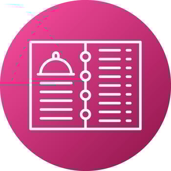 Menu Card Icon Style vector