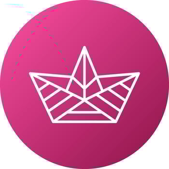 Paper Boat Icon Style vector
