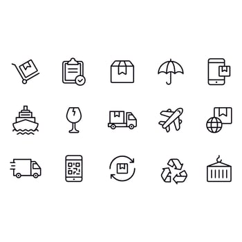 logistics and delivery vector