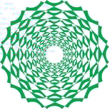 CIRCLE WITH GREEN AND THREE DIMENSIONS.eps vector