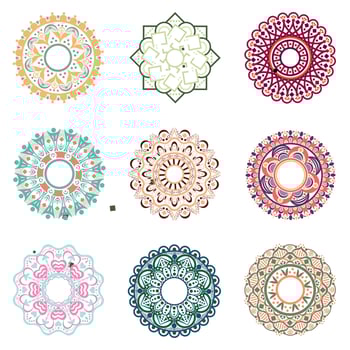 Illustration graphic vector of ethnic mandala art. Perfect for background texture, invitation, ethnic element, islamic content