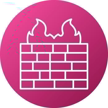 Firewall Icon Style vector
