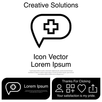 Talk About Medicine Icon Vector EPS 10