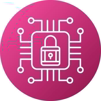 Cyber Security Icon Style vector