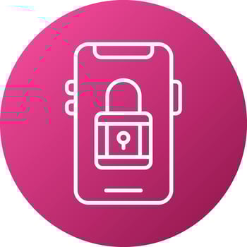 Mobile Security Icon Style vector