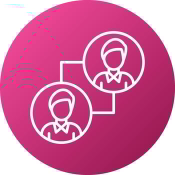 Team Work Icon Style vector