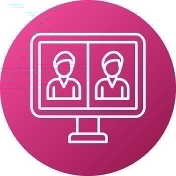 Online Meeting Icon Style vector