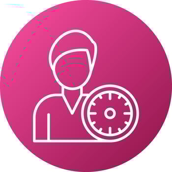 Working Hours Icon Style vector