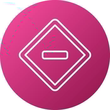 No Entry Icon Style vector