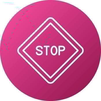 Stop Sign Icon Style vector