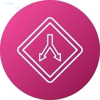Intersection Icon Style vector
