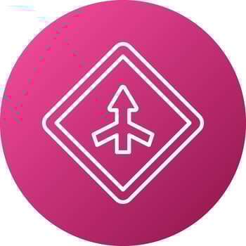 Join Road Icon Style vector