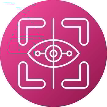 Eye Tracking Icon Style vector