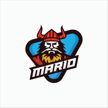 Esport Mascot logo vector icon illustration design Premium Vector