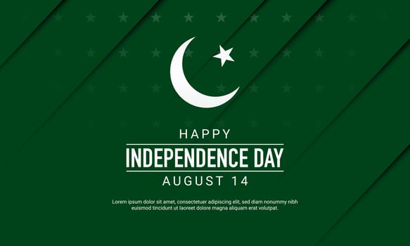 Pakistan Independence Day Background. vector