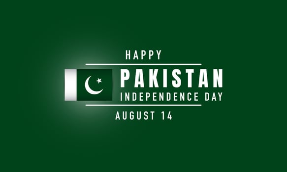 Pakistan Independence Day Background. vector