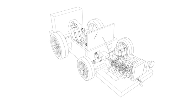classic car design line art vector