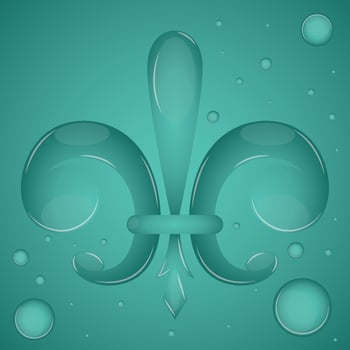 Fleur de lis. Medieval heraldry decoration - Vector