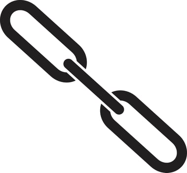 chain link icon on white background. chain link symbol. chain link sign. vector